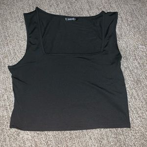 Square neck cropped tank